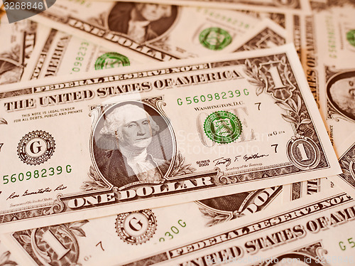 Image of Retro look Dollar notes 1 Dollar
