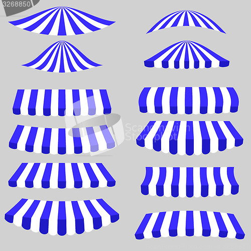 Image of Blue  White Tents