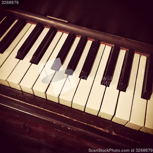 Image of Retro piano keys