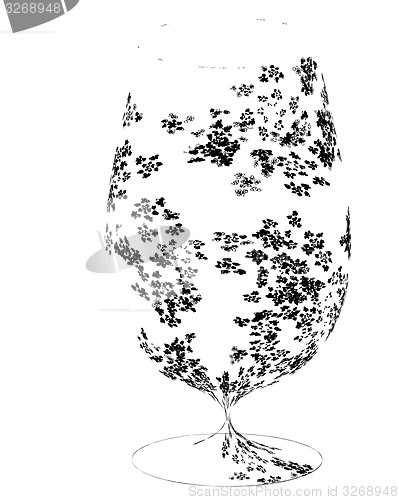 Image of The stylized wine glass for fault 