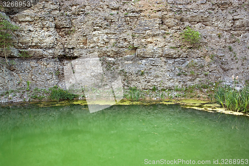 Image of lake at a gravel quarry