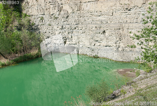 Image of lake at a gravel quarry