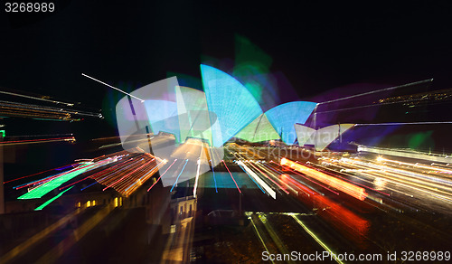 Image of Sydney Opera House Vivid abstract