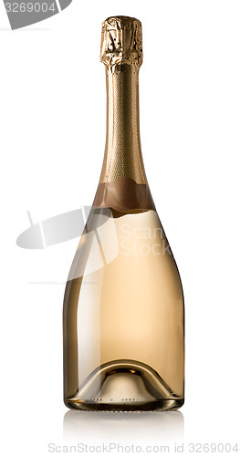 Image of Bottle of wine isolated