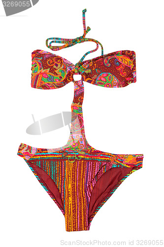 Image of Stylish korichnyevy conjoint swimsuit