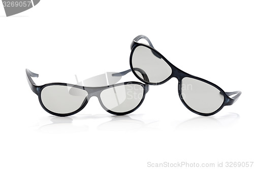 Image of cinema glasses isolated on white