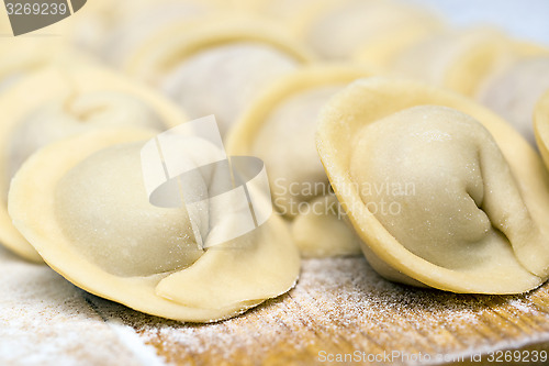 Image of Russian ravioli with meat