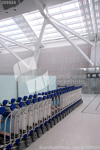 Image of Luggage carts airport