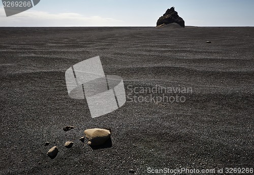 Image of Balck sand landscape