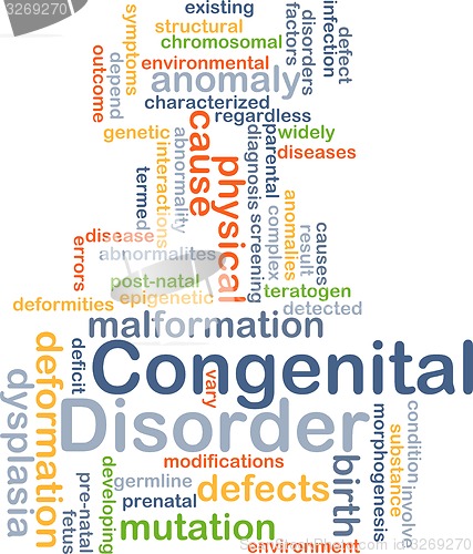 Image of Congenital disorder background concept