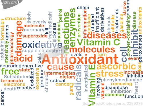 Image of Antioxidant background concept