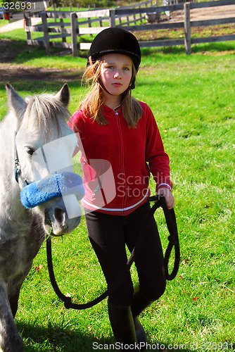 Image of Girl and pony