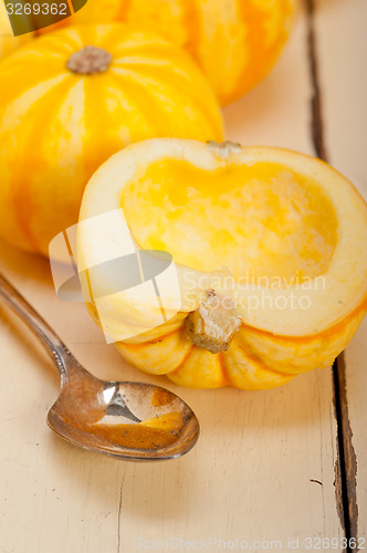 Image of fresh yellow pumpkin