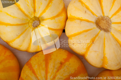 Image of fresh yellow pumpkin