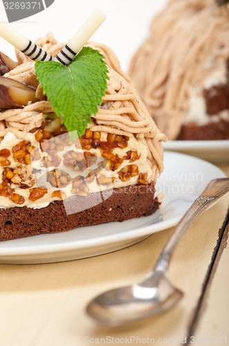 Image of chestnut cream cake dessert