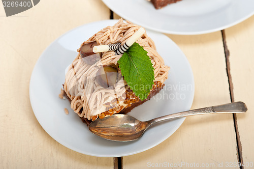 Image of chestnut cream cake dessert