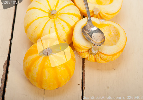 Image of fresh yellow pumpkin