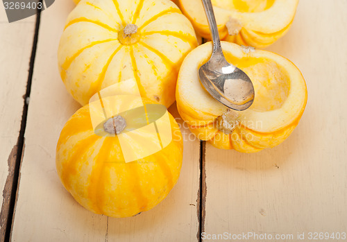 Image of fresh yellow pumpkin