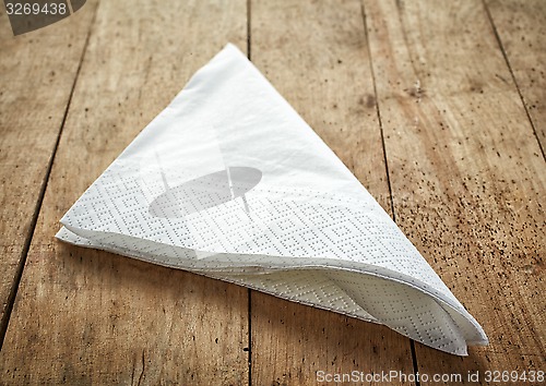 Image of white paper napkins 