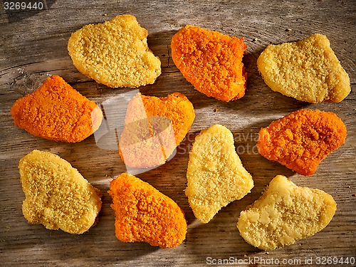 Image of various chicken nuggets