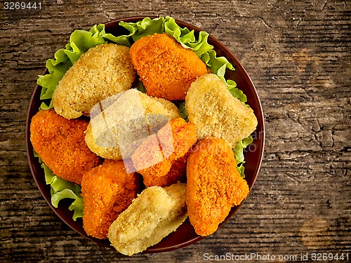 Image of various chicken nuggets