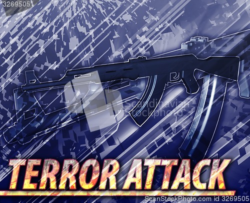 Image of Terror attack Abstract concept digital illustration