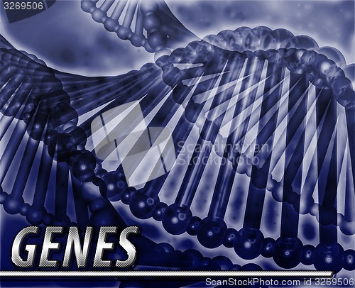 Image of Genes Abstract concept digital illustration