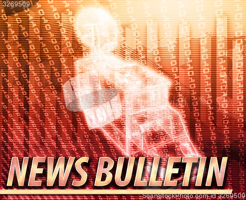 Image of News bulletin Abstract concept digital illustration