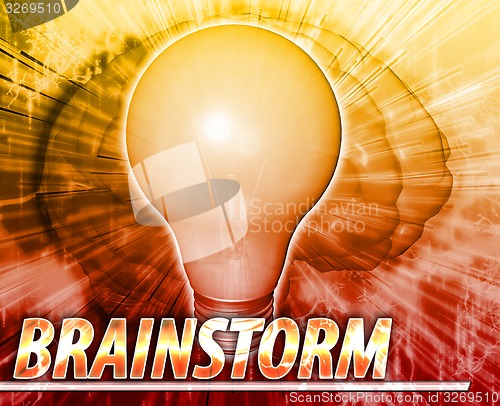 Image of Brainstorm Abstract concept digital illustration