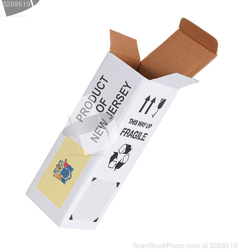 Image of Concept of export - Product of New Jersey
