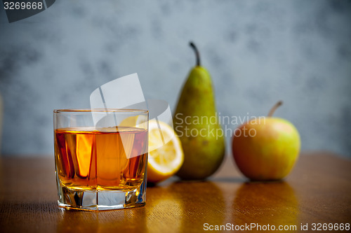 Image of fruit juice in glass