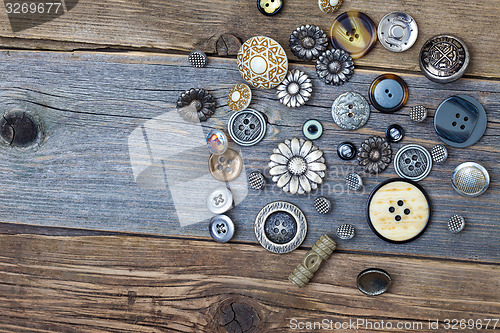 Image of still life with vintage buttons