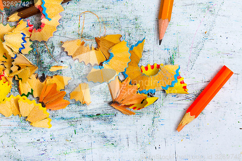 Image of pencils and shavings