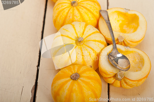 Image of fresh yellow pumpkin