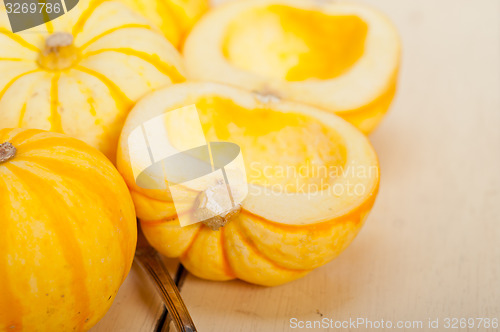 Image of fresh yellow pumpkin