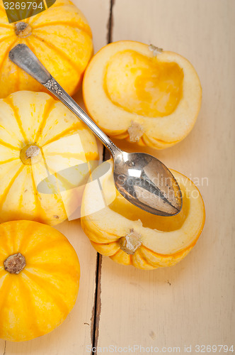 Image of fresh yellow pumpkin