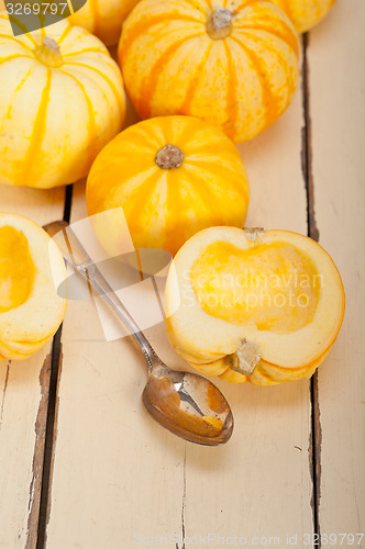 Image of fresh yellow pumpkin