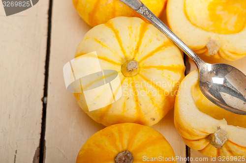 Image of fresh yellow pumpkin