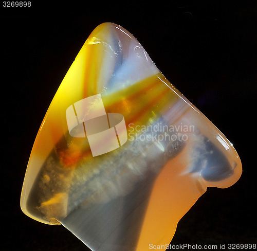 Image of Clear and Citrine colored Quartz.