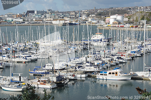 Image of Boats at anchor.