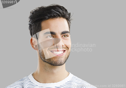 Image of Handsome young man smiling
