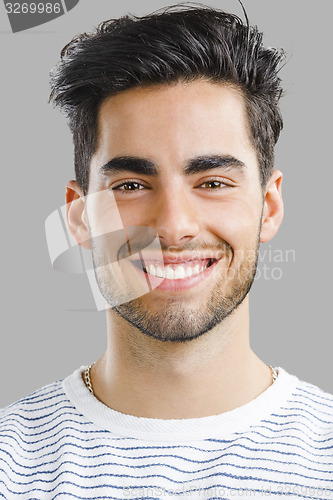 Image of Handsome young man smiling