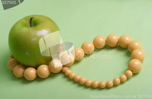 Image of Apple and necklace