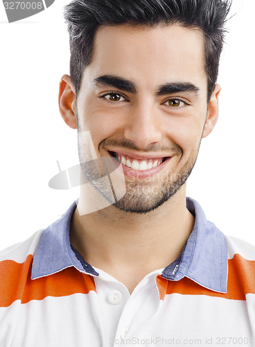 Image of Handsome young man smiling