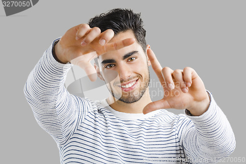 Image of Looking through hands