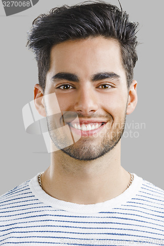 Image of Handsome young man smiling