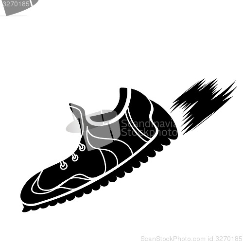 Image of Silhouette of Ranning Shoes