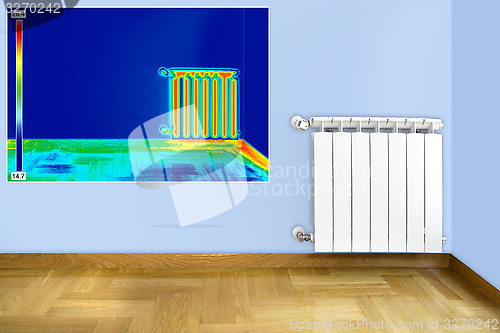 Image of Infrared image of Radiator