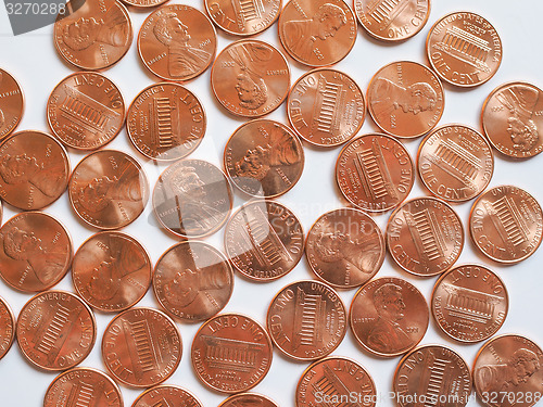 Image of Dollar coins 1 cent