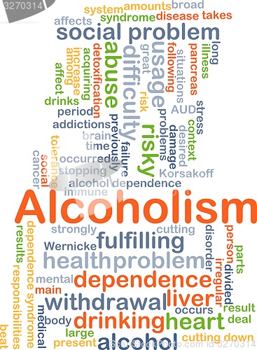 Image of Alcoholism background concept